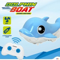 Bateau radiocommandé Colorbaby Dauphin (2 Unités)