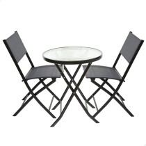 Garden furniture Aktive Table Chair x 2 3 Pieces 60 x 71 x 60 cm 46 x 42 x 82 cm