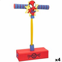 Bâton sauteur Spider-Man 3D Rouge Enfant (4 Unités)