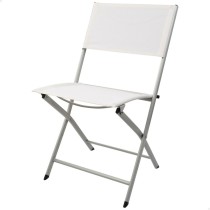 Gepolsterte Campingstuhl Aktive Weiß 46 x 81 x 55 cm (4 Stück)