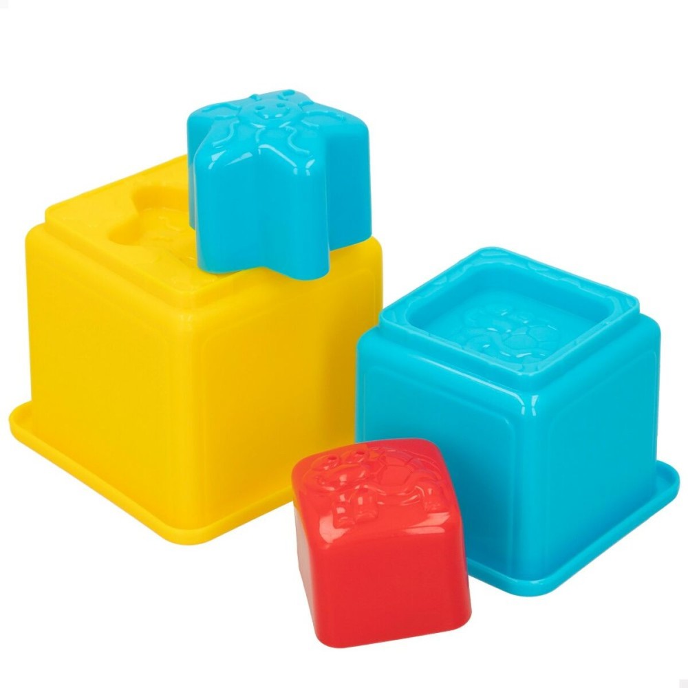 Stacking Blocks PlayGo 16 Pieces 4 Units 10,5 x 9 x 10,5 cm