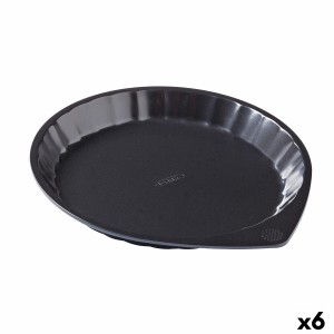 Moule à gâteaux Pyrex Magic Noir Métal Plat Rond Ø 27 cm 6 Unités