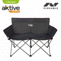 Zweisitzer-Sofa Aktive Schwarz Biegsam 107 x 88 x 63 cm (2 Stück)