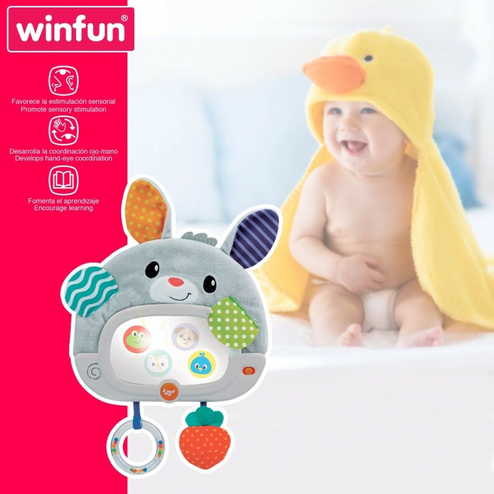 Jouet pour bébé Winfun Lapin 25 x 35 x 2,5 cm (4 Unités)