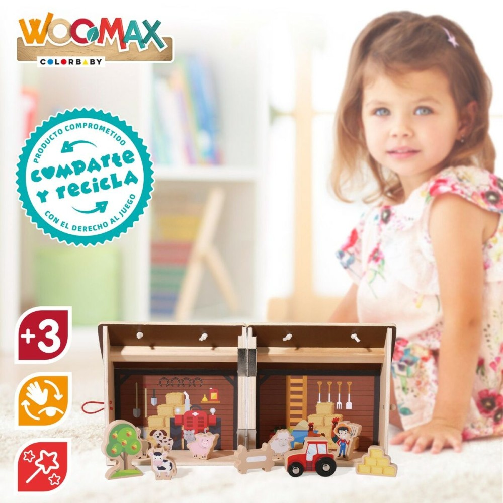 Playset Woomax Ferme 9 Pièces 4 Unités 19 x 18 x 19 cm