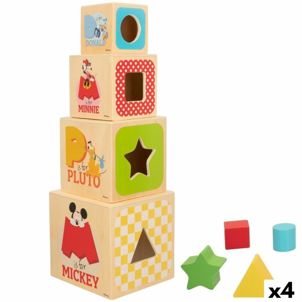 Stacking Blocks Disney 8 Pieces 4 Units 12,2 x 12,2 x 12,2 cm