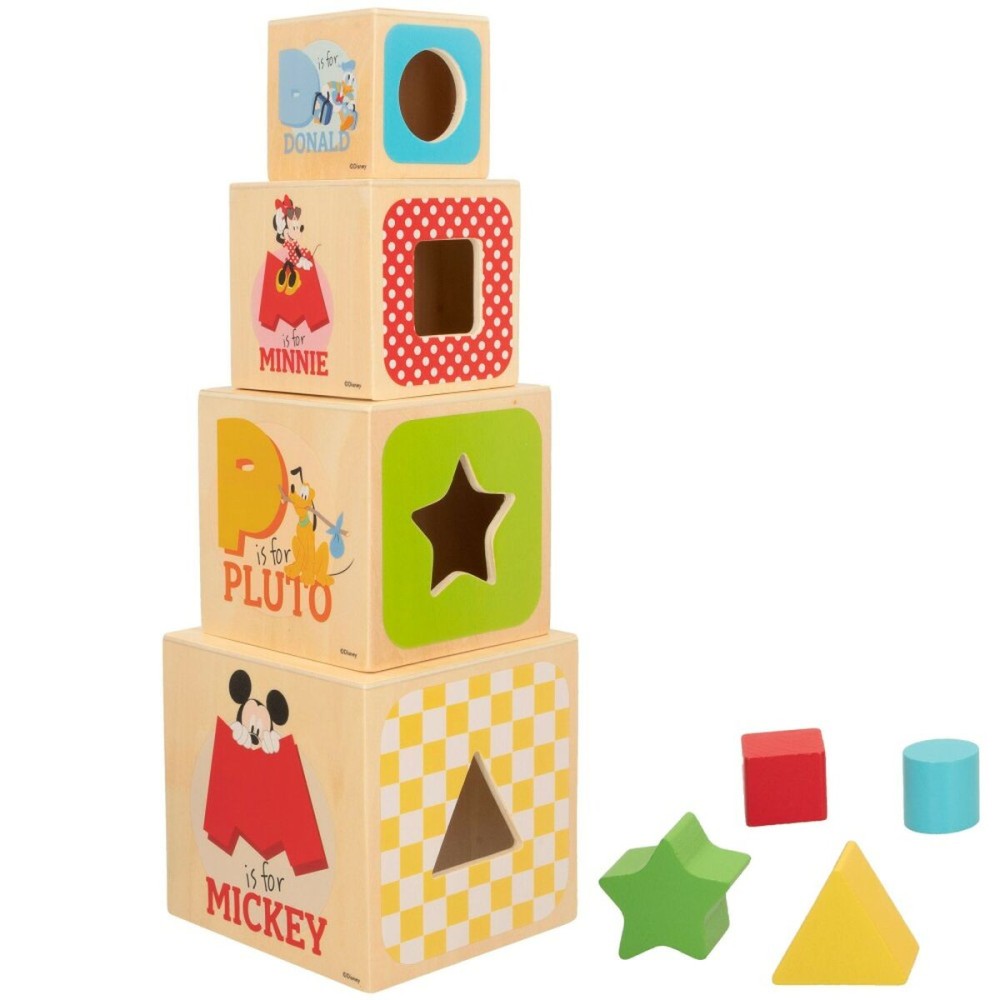 Blocs Empilables Disney 8 Pièces 4 Unités 12,2 x 12,2 x 12,2 cm