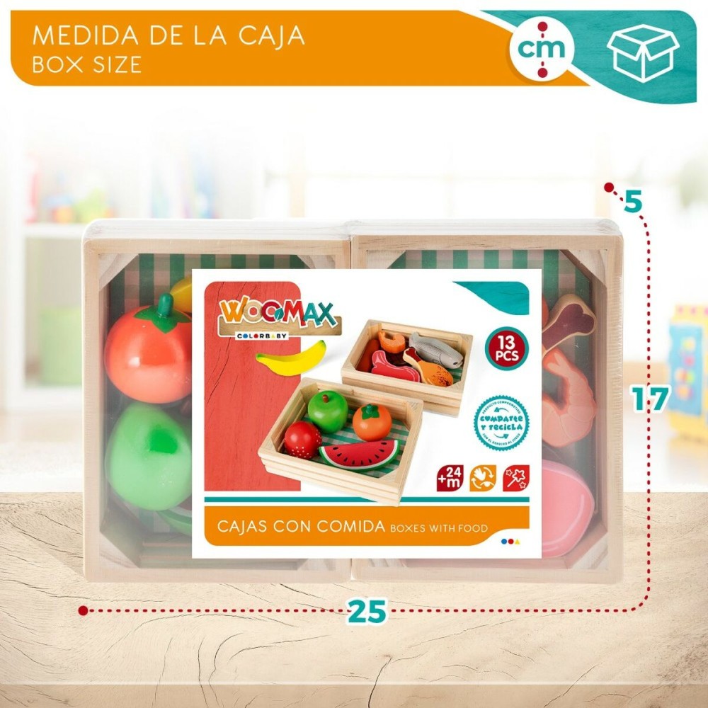 Set de jouets alimentaires Woomax 12 Pièces (4 Unités)