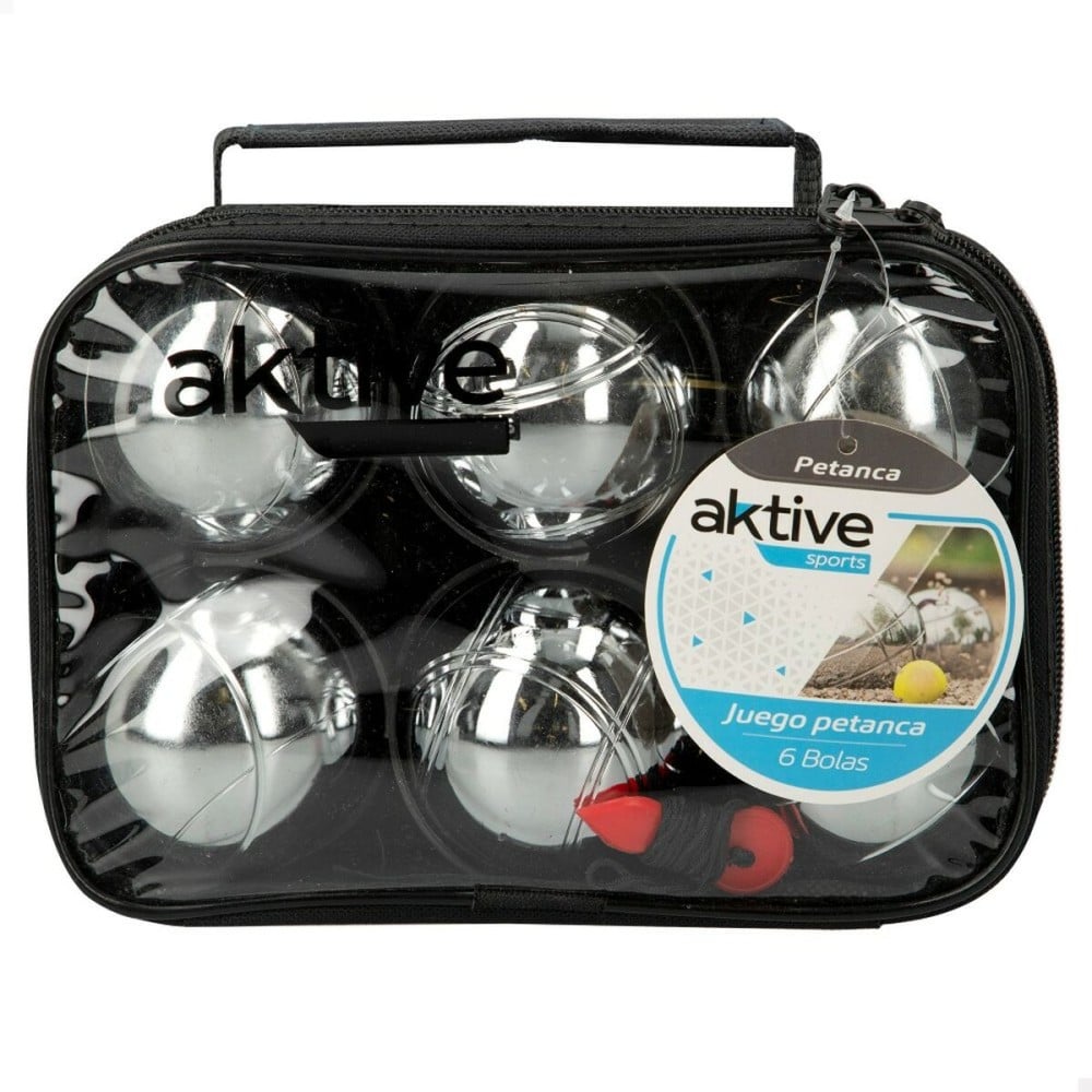 Boules Set Aktive 6 Balls Metal Chrome-plated steel (4 Units)