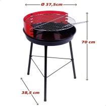 Barbecue Portable Aktive Wood Iron 37,5 x 70 x 38,5 cm (4 Units) Red