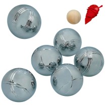 Boules Set Aktive 6 Balls Metal Chrome-plated steel (4 Units)