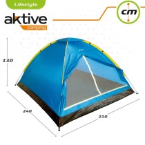 Tent Aktive 4 persons 210 x 130 x 240 cm (4 Units)