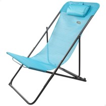 Chaise longue inclinable Aktive Bleu 53 x 87 x 78 cm (4 Unités)