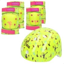 Set de protection sportive Colorbaby Neon Cali Vibes Jaune (4 Unités)