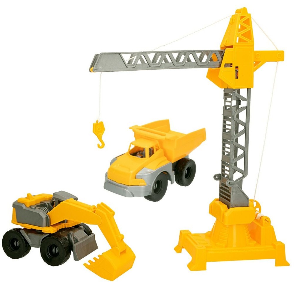 Construction Vehicles Colorbaby 31 x 41 x 9,5 cm (4 Units) 3 Pieces