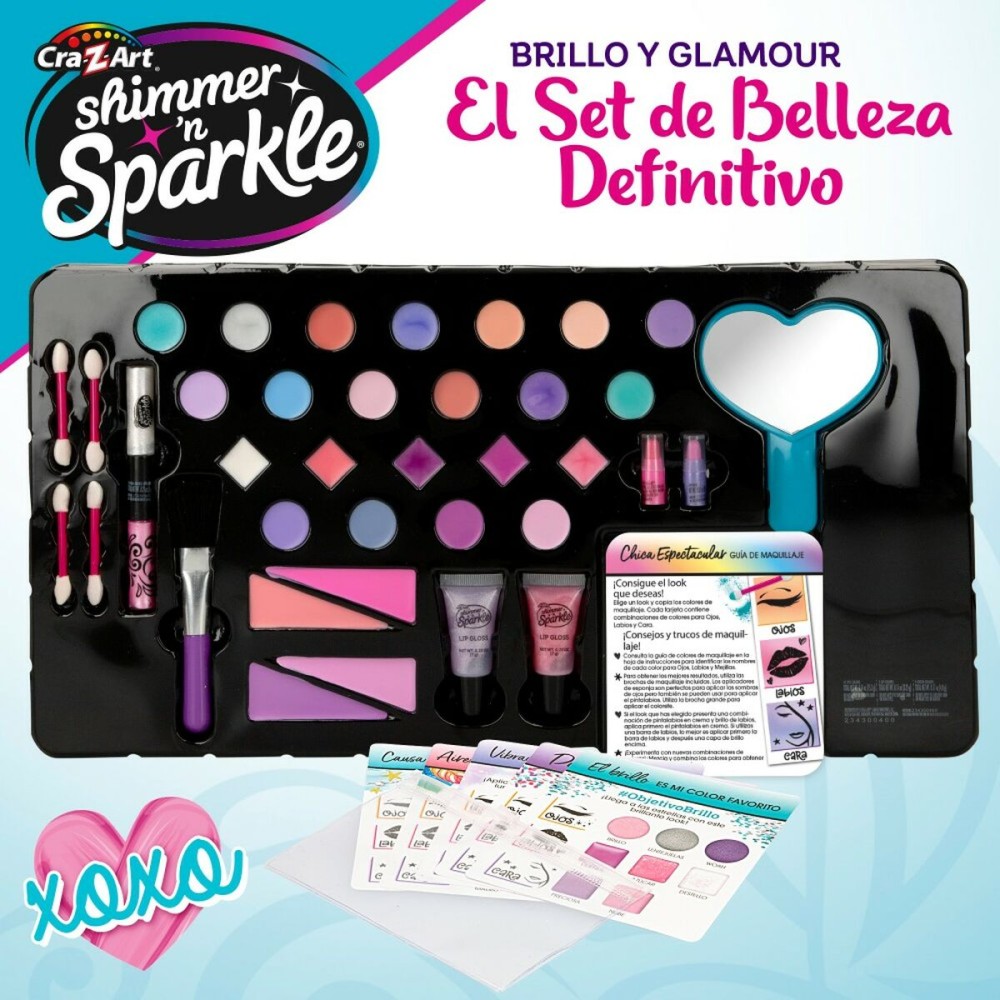 Kit de maquillage pour enfant Cra-Z-Art Shimmer 'n Sparkle Glitz and Glam 44,5 x 3,5 x 22,5 cm 4 Unités