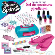 Set de Manucure Cra-Z-Art Shimmer 'n Sparkle Style Deluxe 14 x 6 x 10 cm 4 Unités Enfant