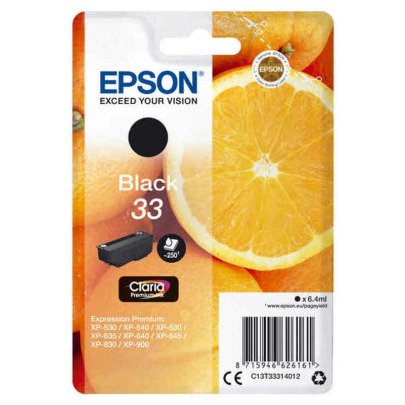 Original Tintenpatrone Epson C13T33314022 Schwarz