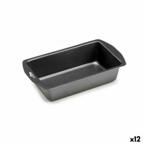 Rectangular Mould Kinvara CK56483-24 Dark grey Carbon steel 13 x 6,3 x 30 cm (12 Units)