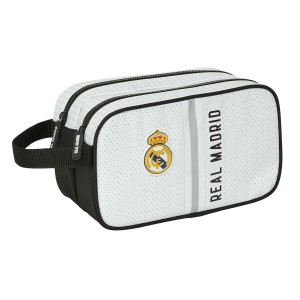 Reise-Toilettentasche Real Madrid C.F. Weiß Grau Sportlich 26 x 15 x 12.5 cm