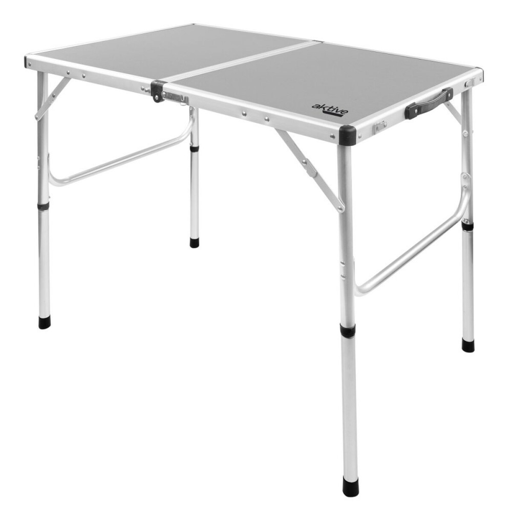 Table Klapptisch Aktive Camping Grau 90 x 70 x 60 cm (2 Stück)