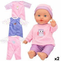 Baby doll Colorbaby 2 Units 24 x 42 x 11 cm