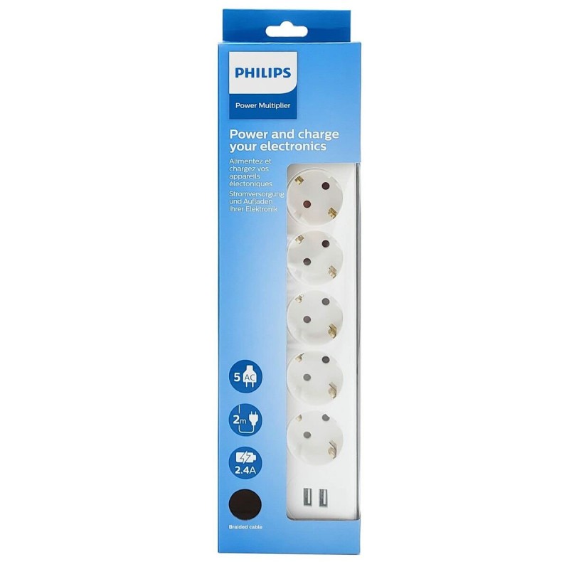 Power Strip - 5 Sockets Philips