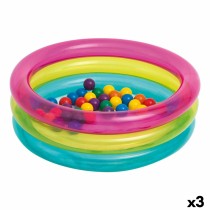 Schwimmmbad mit Kugeln Intex 86 x 25 x 86 cm (3 Stück)