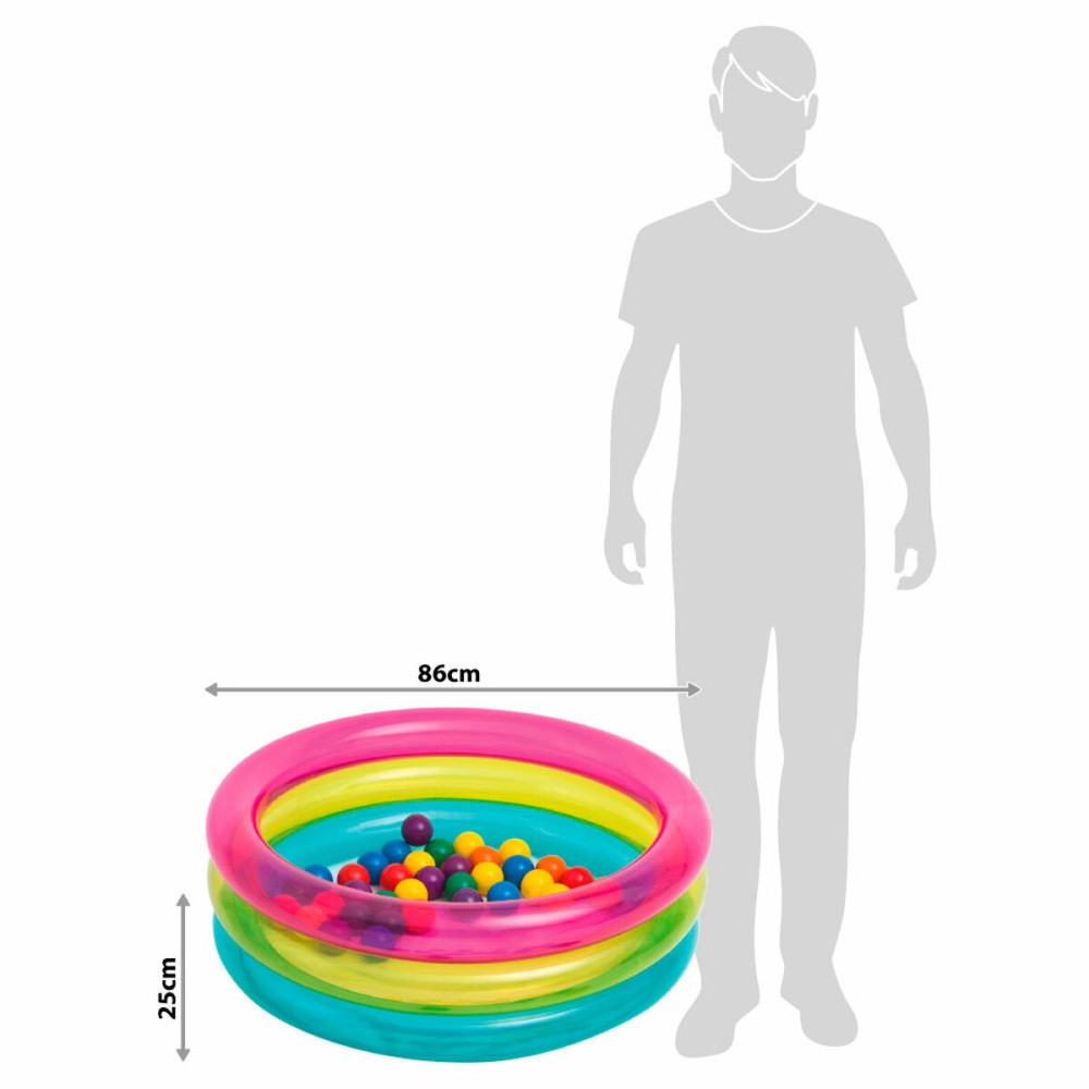 Schwimmmbad mit Kugeln Intex 86 x 25 x 86 cm (3 Stück)