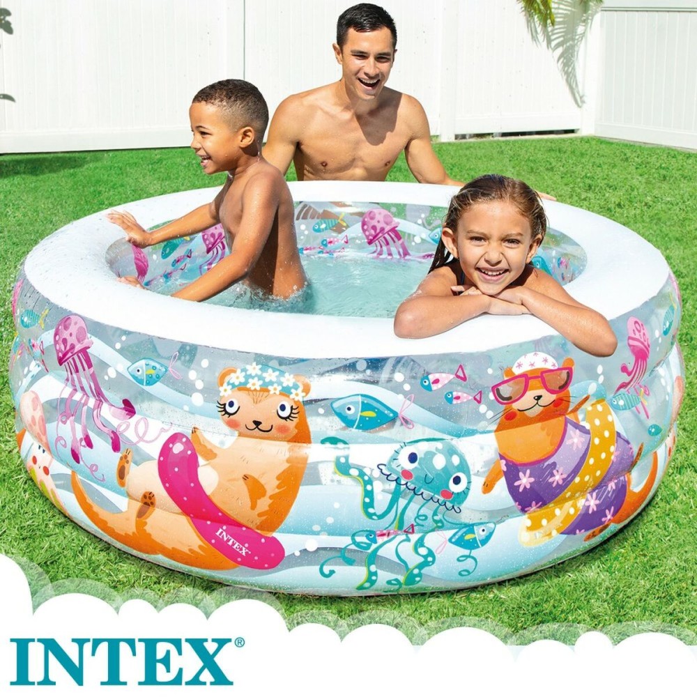 Aufblasbares Planschbecken für Kinder Intex Wassermann 360 L 152 x 56 x 152 cm (3 Stück)