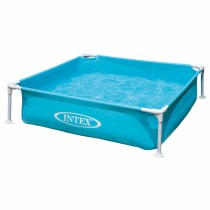 Children's pool Intex Mini Frame Blue Squared 342 L 122 x 30 x 122 cm (3 Units)