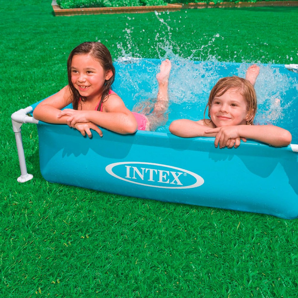 Piscine pour enfants Intex Mini Frame Bleu Carré 342 L 122 x 30 x 122 cm (3 Unités)