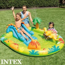 Pataugeoire gonflable pour enfants Intex Parc de jeux Dinosaures 191 x 58 x 152 cm (3 Unités)