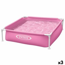 Schwimmbad Abnehmbar Intex 342 L 122 x 30 x 122 cm Rosa (3 Stück)