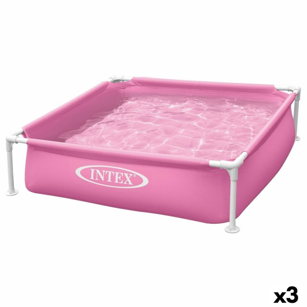 Detachable Pool Intex 342 L 122 x 30 x 122 cm Pink (3 Units)