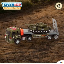 Camion Autotransporteur Speed & Go 47,5 x 11,5 x 10 cm (2 Unités)