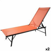 Liegestuhl Aktive Orange 180 x 35 x 49 cm (2 Stück)