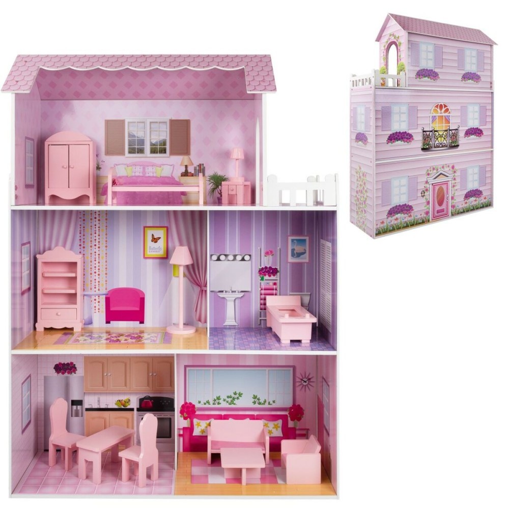 Doll's House Play & Learn 14 Pieces 80 x 112 x 31 cm