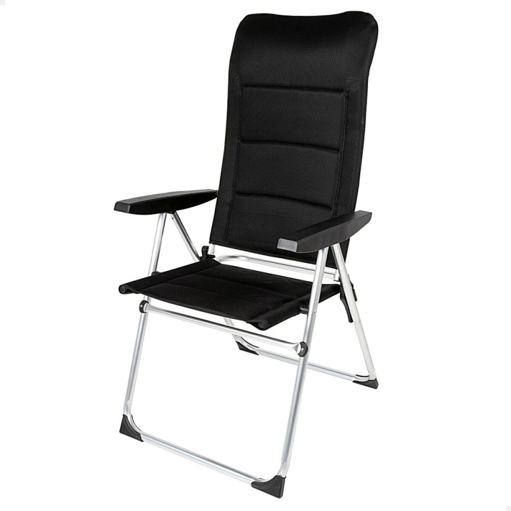 Beach Chair Aktive Deluxe Foldable Black 49 x 123 x 67 cm (2 Units)