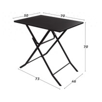 Table Klapptisch Aktive 70 x 70 x 50 cm Stahl