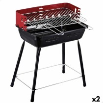 Grill Tragbarer Aktive Metall 42 x 54 x 42 cm (2 Stück)