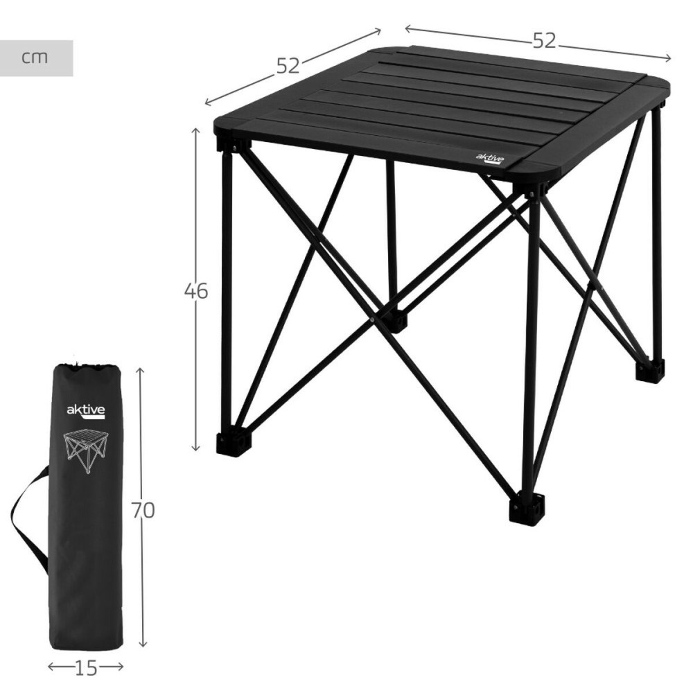 Folding Table Aktive 52 x 46 x 52 cm (2 Units)