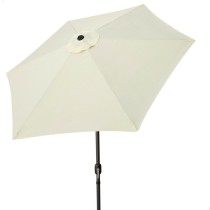 Parasol Aktive 300 x 247 x 300 cm Acier Aluminium Crème Ø 300 cm