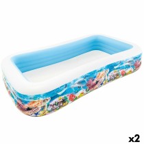 Aufblasbares Planschbecken für Kinder Intex Tropical 1020 L 305 x 56 x 183 cm (2 Stück)