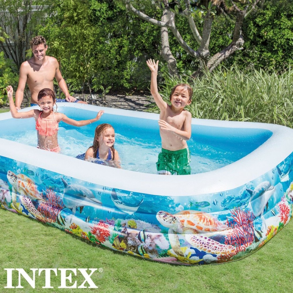 Inflatable Paddling Pool for Children Intex Tropical 1020 L 305 x 56 x 183 cm (2 Units)