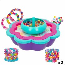 Kit de création de bracelets Cra-Z-Art Shimmer 'n' Sparkle Plastique 22,5 x 6,5 x 22,5 cm 2 en 1 (2 Unités)