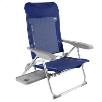 Chaise de Plage Aktive Slim Pliable Blue marine 47 x 89 x 57 cm (2 Unités)