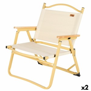 Chaise de camping pliante Aktive Sabana 47 x 62 x 42 cm (2 Unités)