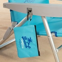 Beach Chair Aktive Foldable Blue 53 x 80 x 58 cm (2 Units)