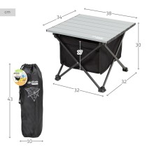 Table Piable Aktive Camping Poche 38 x 30 x 34 cm (2 Unités)